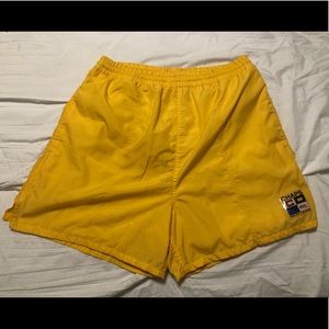 vintage 90s chaps ralph lauren yellow swim trunks!